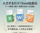 入力するだけ全自動で集計完了するExcel作ります 【ココナラ実績作り中】通常よりもお得な価格でご提供★ イメージ3