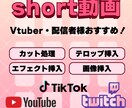 縦型short動画作ります Vtuber・配信者様向け！YouTube・TikTokに！ イメージ1