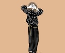 ファッションイラスト、女の子イラスト描きます オシャレなファッションイラスト、線画、カラーなども対応可能 イメージ3