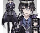 TRPG、IRIAMなどで使える立ち絵を描きます 表情、服装差分〇！最短1週間で、貴方だけの立ち絵を作ります イメージ4