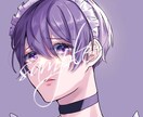 透明感のあるイラスト制作致します SNSアイコン、動画用1枚絵、キャラデザなど様々なイラスト イメージ6