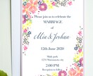 名刺・結婚式の招待状などデザインいたします ご希望の方にはデータをお渡しいたします☆ イメージ3