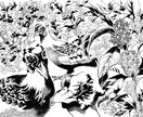 一点モノのモノクロイラストを作成します アイコンやヘッダー・カット他、クール系イラストをご希望の方へ イメージ6