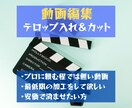 テロップ入れ・シーンカットの動画編集します youtube、社内研修動画、お子様の思い出動画等 イメージ1