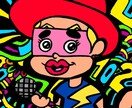 独特でポップでカラフルなイラストかきます ポップでカラフルなイラスト描きますPNG/JPEGで送ります イメージ2