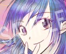 SNSで使える華やかで可愛いアイコンを描きます 透明感と華やかさのある、目を惹くイラストはいかがですか？ イメージ1