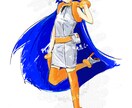 立ち絵や動画用1枚絵作成します ガサッとした質感と原色の強い色合いを得意としています！ イメージ5
