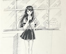 儚げで少し陰鬱な少女のドローイングを描きます 儚げ陰鬱少女のドローイングを作ります。 イメージ4