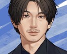 写真よりも柔らかく、落ち着いた似顔絵をお描きします リアルでクールなタッチ｜名刺・アイコン・プレゼントに！ イメージ3