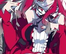 歌ってみた、MV用イラスト制作します アニメ塗りのコントラスト強めのイラストを制作します! イメージ3