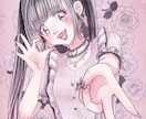 花やリボンで可愛く♡水彩風似顔絵アイコン描きます リアルすぎない、ちょっとマンガっぽい可愛い似顔絵です✨ イメージ6