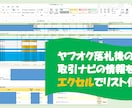 ヤフオク落札情報をエクセルに取り込みます ヤフオクで落札後の取引ナビで困っている方 イメージ1