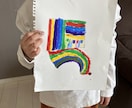 カラフル虹色になります 7歳小学一年生が作りました作品です。 イメージ1