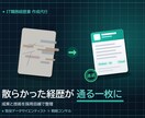 IT人材の職務経歴書を採用目線で作成します IT/データ/AI人材を統括する側の視点で伝わる職務経歴書に イメージ2
