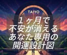 行動で変えれる開運設計いたします ​不安が消える！あなたのための開運設計図 イメージ1