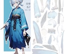 モデラーへ渡せるPSD◎Live2Dパーツ分けます 1枚絵OK◎最短10日でモデラーへ渡せるPSD納品 イメージ3
