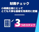 小規模事業者限定で財務チェックと改善案を提供します スモールビジネス向け！使いやすい資金繰り表も併せてご提供！ イメージ2