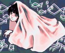 あなたのキャラクターを一枚の物語として描きます 可愛いだけでは終わらない、少し不穏で少し寂しい。 イメージ6