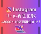 インスタのリール動画再生回数増やします インスタリール動画/世界中拡散/+3000再生以上 イメージ1