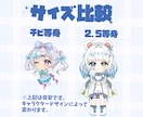 Live2D対応！ミニキャラをパーツ分け制作します 動かしやすさを考えた丁寧なパーツ分けで制作！ イメージ3