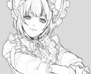 モノクロ限定、創作限定の一枚絵描きます 悲しい/クールな印象のモノクロイラストを描きます イメージ6