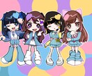 ポップなミニキャラかきます 一枚絵でも良し、アクキーにするも良し！ イメージ2