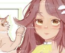 厚塗りでかわいい女の子のSNSアイコンを描きます 儚い・ダークめな彩度低めの雰囲気が得意です◎ イメージ1