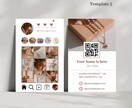 レトロインスタグラム名刺を作成します 海外で人気のInstagramショップカード！ イメージ2