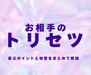 お相手の恋愛トリセツを作ります 喜ぶポイントと地雷をまとめて解説 イメージ1