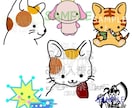 オリジナルキャラクターを描きます 普通に可愛い動物、可愛いけどちょっと変な生物 イメージ1