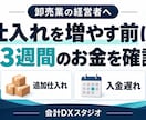 卸売業の仕入れ後の資金繰りを試算します 入金待ちと仕入支払いを13週で確認する判断資料 イメージ1