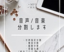 大量の音楽ファイルを激安で分割します 信頼第一　格安提供　激安提供　奉仕の心で精一杯尽くします イメージ1