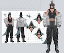 キャラデザ・立ち絵描きます 個性あふれるキャラを形にします！TRPG,配信などに！ イメージ6