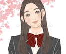 マット感のあるお洒落イラストを描きます ドライブラシタッチの大人可愛い女性アイコンを求めている方へ イメージ5