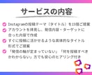 Instagram投稿テーマ15個ご提案します インスタ運用/投稿タイトル/アカウント設計/SNS集客 イメージ3