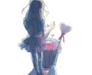 一枚絵描きます 可愛い女の子、装飾の多い服装が得意です。 イメージ4