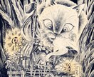 ペン画風の1枚絵を描きます 細かい描き込みで、遊び心が詰まった絵本風のイラスト イメージ1