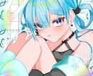 歌ってみた動画MVなど！可愛いイラスト描きます アイコンにも！商用利用可能！可愛いイラスト描きます！最短７日 イメージ2
