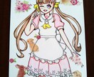 可愛らしい女の子をアナログイラストで描きます ポストカードで描かせていただきます イメージ3