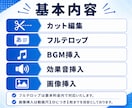YouTube動画編集を丸ごと代行します 分かりやすい料金で高クオリティ！安心してお任せください！ イメージ3