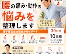 腰の痛み・動作の悩みを理学療法士が整理します 腰の痛みで困っている方の悩みを一緒に整理します イメージ1
