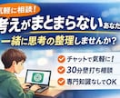 AIと一緒に頭を整理｜30分チャット相談します 考えがまとまらない人の壁打ち相手になります イメージ1