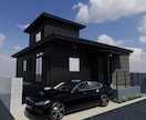 お打合せに適した3D外観パースを建築士が制作します ★住宅規模~大規模建築まで全対応★インボイス対応★ イメージ2