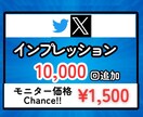 X（Twitter）にインプレッションを拡散します 【モニター価格】★表示回数★エックス★匿名評価★安い イメージ1