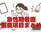 新人看護師向け！自己学習のお手伝いします これで大丈夫！急性期看護のわかりにくいところまとめました！ イメージ1