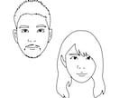 シンプルな似顔絵イラストお作りします シンプルで使いやすい。アイコンなどにどうぞ イメージ2
