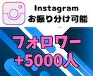 Instagramのフォロワー5000人増やします インスタグラム集客・フォロワー増やし・宣伝・拡散手伝います！ イメージ1