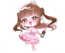 ミニキャラ描きます 小さくても動きのあるポーズと髪でかわいく仕上げます イメージ4