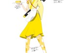 躍動感のあるキャラクターイラストを描きます 魅力的溢れるオリジナルキャラクターを描きます イメージ2