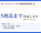 ネットショップの商品説明文を作成します 特徴と使い方が、短く伝わる文章に イメージ1